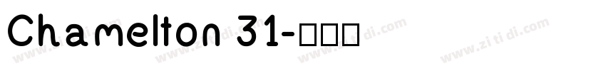 Chamelton 31字体转换